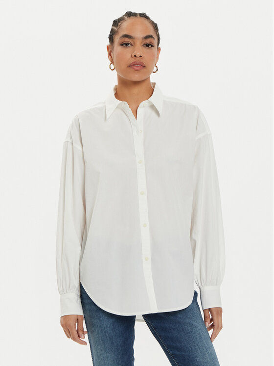 Wrangler Wrangler Πουκάμισο Cool Girl 112356731 Λευκό Loose Fit