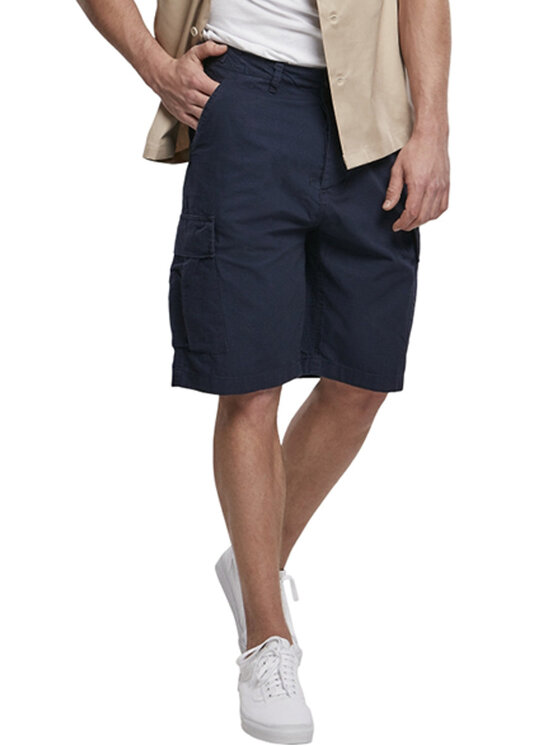 Brandit Brandit Spodnie materiałowe 2019.8 Granatowy Regular Fit