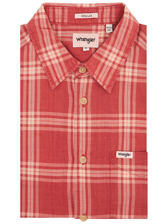 Wrangler Wrangler Camicia 1 Pkt Shirt W5J6OEXER 112130186 Rosso Regular Fit