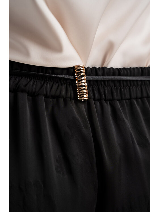 CLICK CLICK Παντελόνι υφασμάτινο 30-462 Μαύρο Loose Fit