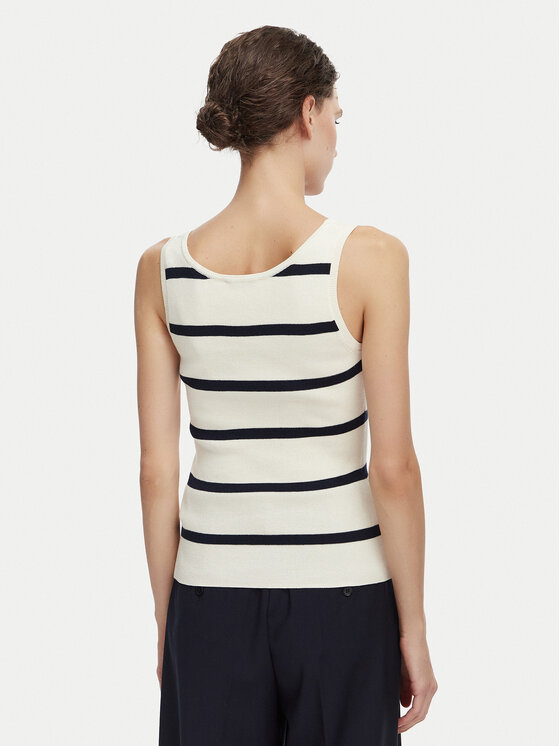 Tommy Hilfiger Tommy Hilfiger Felső WW0WW48480 Krém Slim Fit