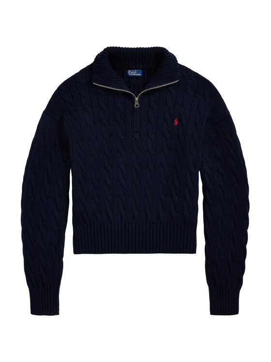 Polo Ralph Lauren Polo Ralph Lauren Sveter 211963467002 Tmavomodrá Relaxed Fit