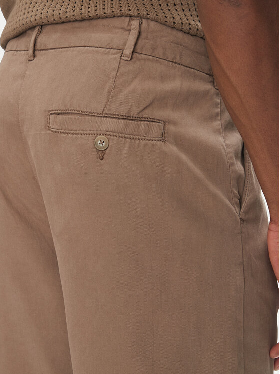 Lindbergh Lindbergh Szorty materiałowe 30-505054 Beżowy Wide Fit