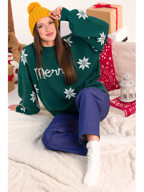 Made of Emotion Made of Emotion Maglione MXS10 Verde Comfort Fit