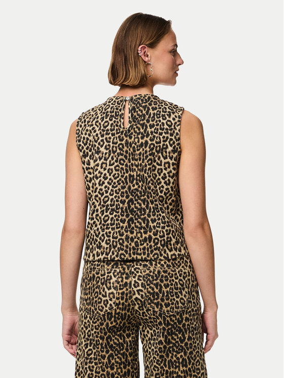 Pieces Pieces Блуза Salume 17158200 Кафяв Relaxed Fit