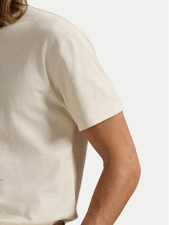 Polo Ralph Lauren Polo Ralph Lauren Marškinėliai 710969630001 Smėlio Custom Slim Fit