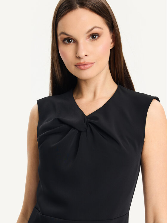 KMX KMX Sukienka codzienna 923530007 Czarny Fitted Fit