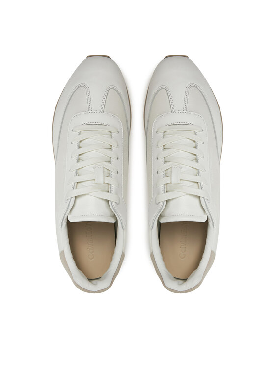 Calvin Klein Calvin Klein Sneakersy Low Top Lace Up Tmbl Lth HM0HM01804 Biela