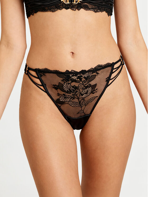 Hunkemöller Hunkemöller Chilot tanga Avela 302373 Negru