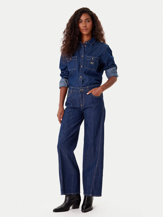 Guess Jeans Guess Jeans Jeansy W5BA2T D002A Niebieski Wide Leg