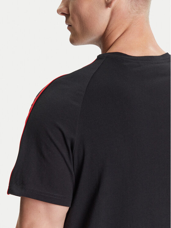 HUGO HUGO Tricou Liam 50540912 Negru Regular Fit