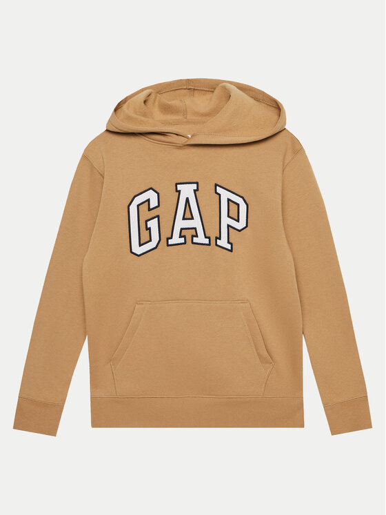 Gap Majica Dugih Rukava 875147-00 Bež Regular Fit