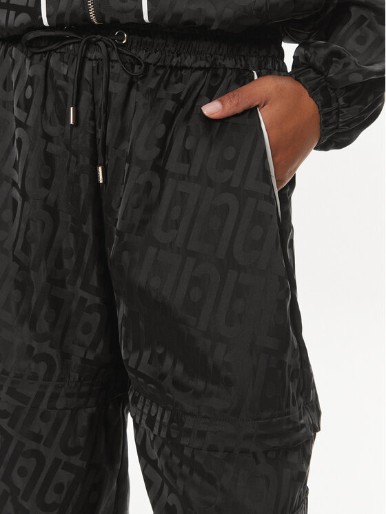 Liu Jo Liu Jo Riidest püksid TA4078 TS788 Must Regular Fit