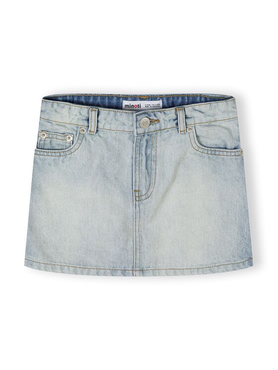 minoti minoti Spódnica jeansowa NOSGSKIRT151 Błękitny Regular Fit