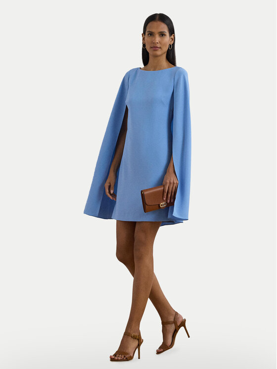 LAUREN RALPH LAUREN LAUREN RALPH LAUREN Cocktail obleka 253855210033 Modra Slim Fit