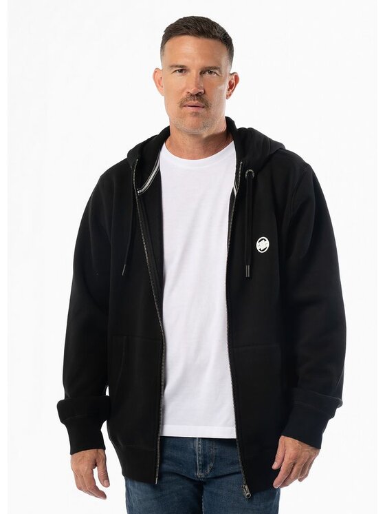 PITBULL PITBULL Bluza Small Logo Czarny Regular Fit