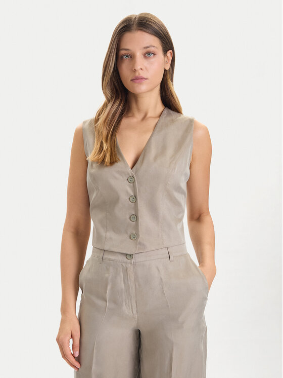 Guess Guess Vestă elegantă W5YH51 WH5N2 Verde Regular Fit