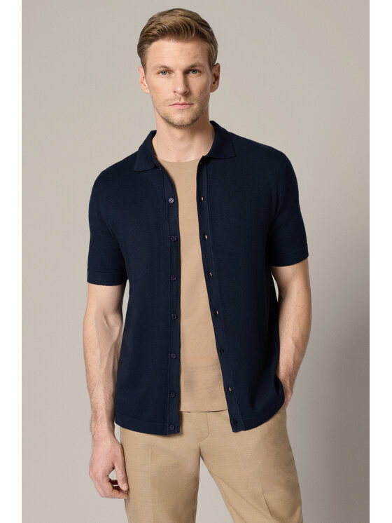 Lancerto Lancerto Polo Renato PO073126000025 Granatowy Regular Fit