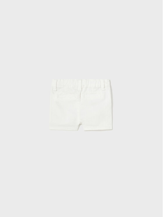 Mayoral Mayoral Pantaloncini di tessuto 201 Bianco