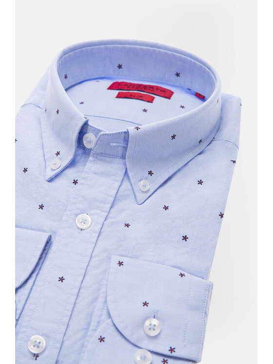 Lancerto Lancerto Koszula Amanda KO073121000034 Niebieski Slim Fit