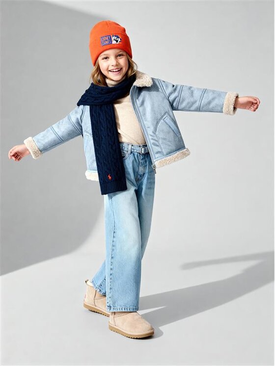 United Colors Of Benetton Blugi 4UTPCE032 Albastru Wide Leg