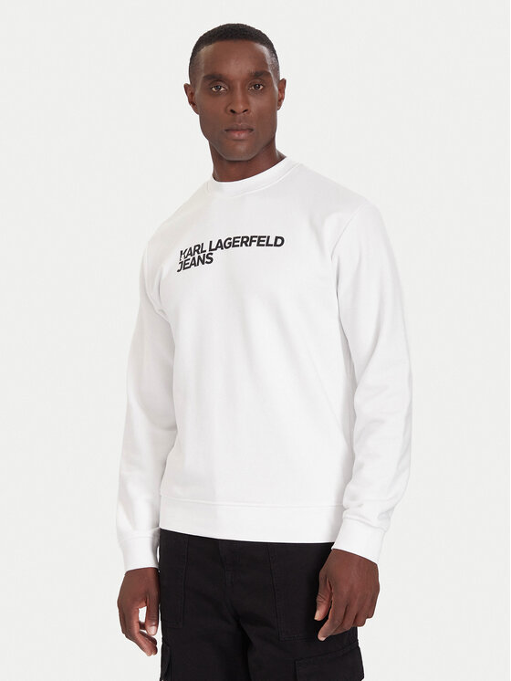 Karl Lagerfeld Jeans Karl Lagerfeld Jeans Sweatshirt A1M20001 Weiß Regular Fit