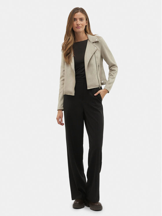 Vero Moda Vero Moda Kurtka z imitacji skóry Jose 10300938 Szary Regular Fit
