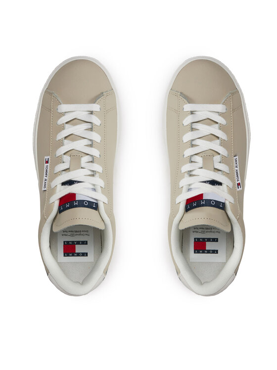 Tommy Jeans Tommy Jeans Laisvalaikio batai Tjw Cupsole Sneaker Ess EN0EN02508 Smėlio