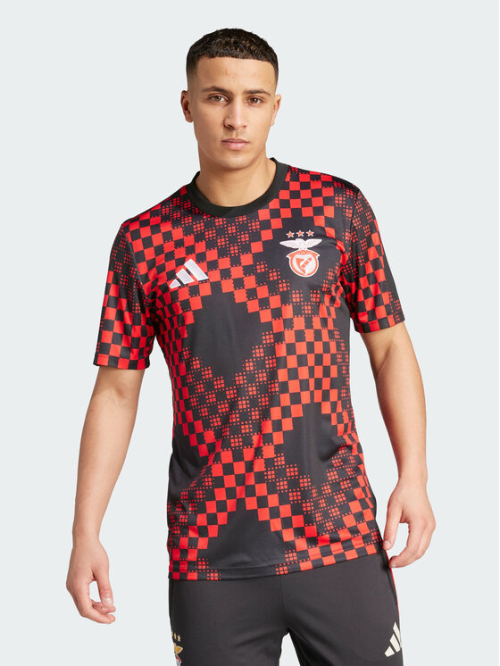 adidas adidas Koszulka techniczna Benfica Czarny Slim Fit