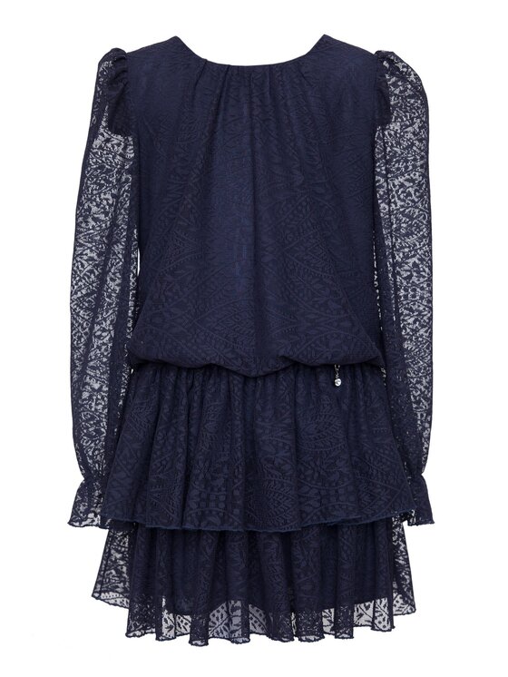 SLY SLY Sukienka 2S-208 Granatowy Comfortable Fit