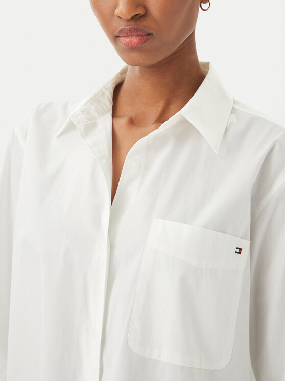 Tommy Hilfiger Tommy Hilfiger Camicia WW0WW45612 Bianco Regular Fit