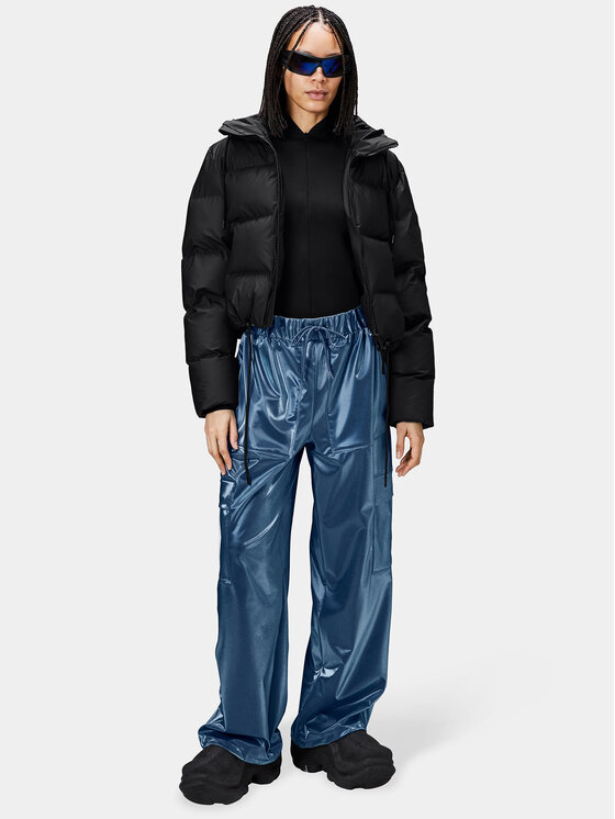 Rains Rains Télikabát 15150 Fekete Regular Fit