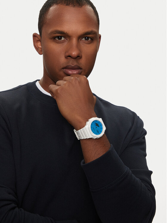 G-Shock G-Shock Ročna ura Beach Time Lapse GA-2100TL-7AER Bela