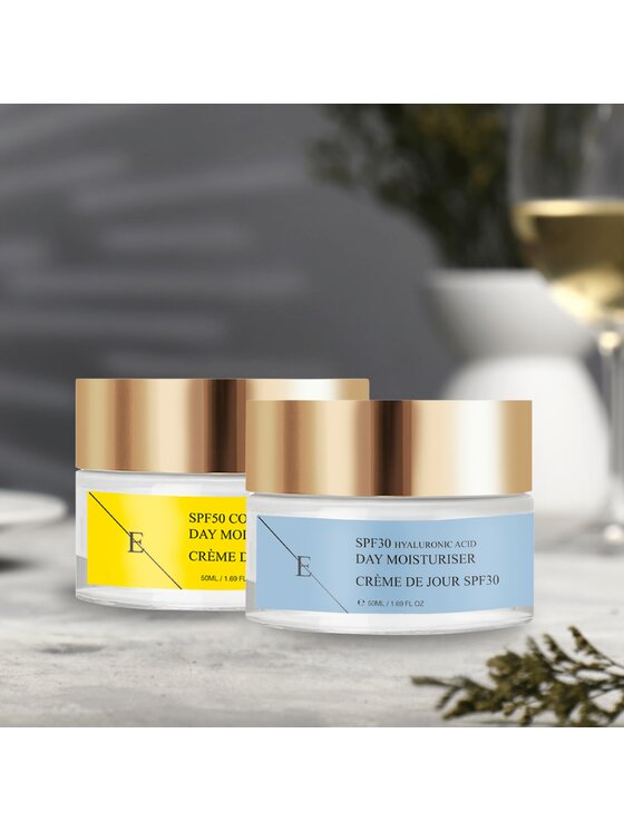 Erthskin London Erthskin London Krem na dzień z kwasem hialuronowym SPF 30 + Krem na dzień z kolagenem SPF 50 Krem na dzień