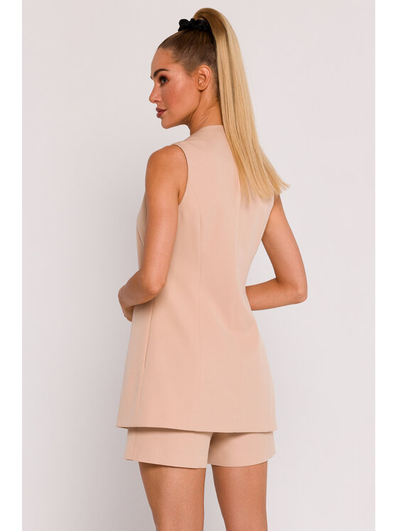 Made of Emotion Made of Emotion Marynarka M776 Beżowy Generous Fit