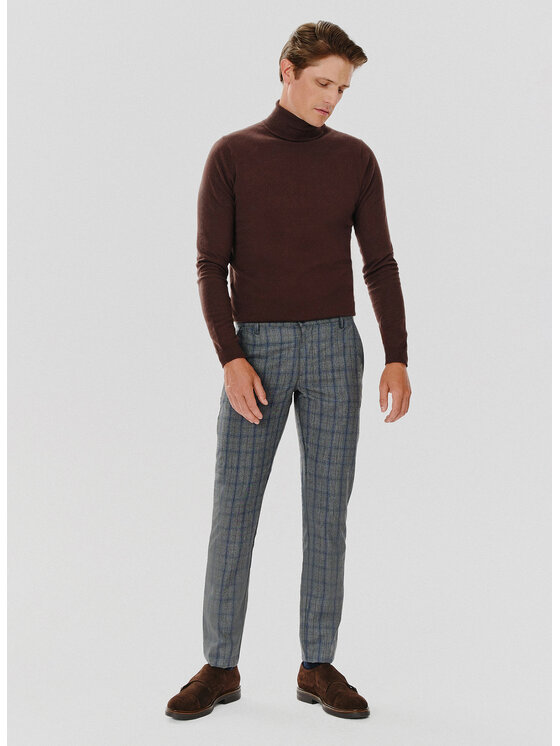 Pako Lorente Pako Lorente Spodnie materiałowe P23WF-WX-001 Szary Slim Fit