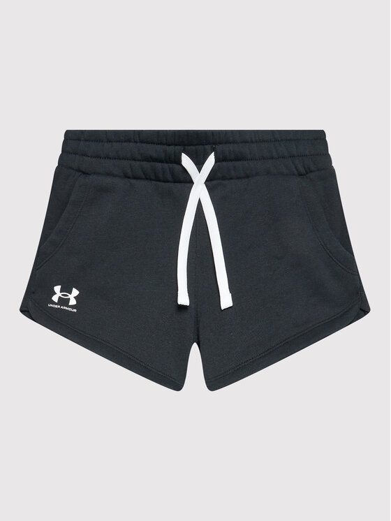 Girls black cheap under armour shorts