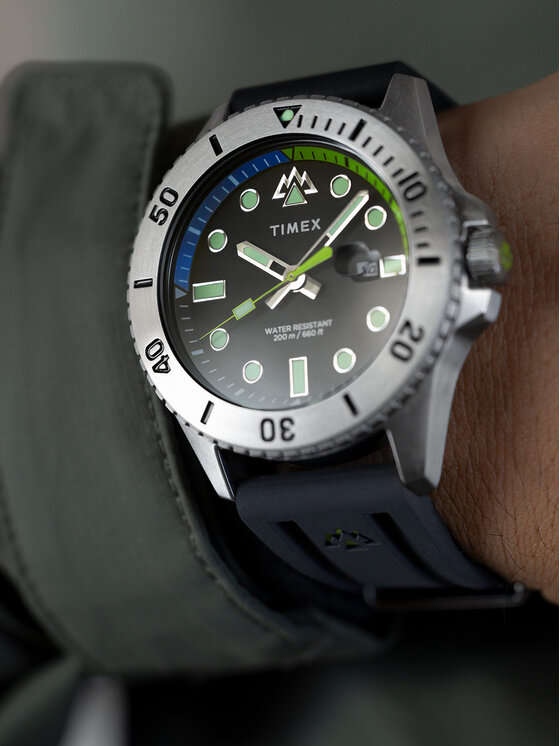 Timex Timex Ρολόι TW2W41700 Μαύρο