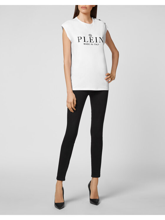 PHILIPP PLEIN PHILIPP PLEIN T-shirt 1439 Bianco Regular Fit