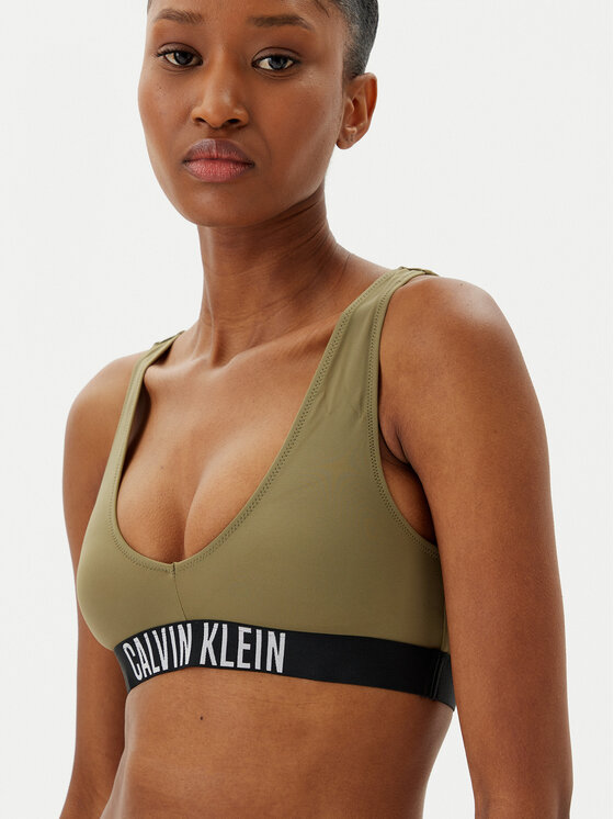 Calvin Klein Swimwear Calvin Klein Swimwear Gornji dio kupaćeg kostima KW0KW02745 Zelena
