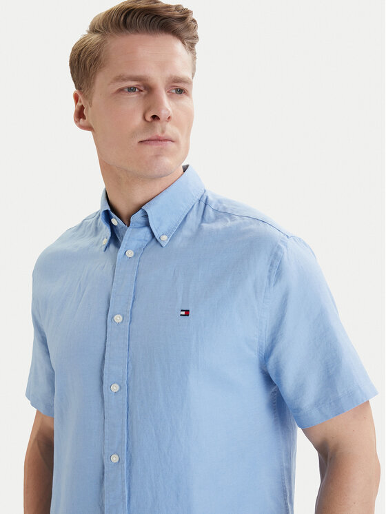 Tommy Hilfiger Tommy Hilfiger Cămașă MW0MW42450 Albastru Regular Fit