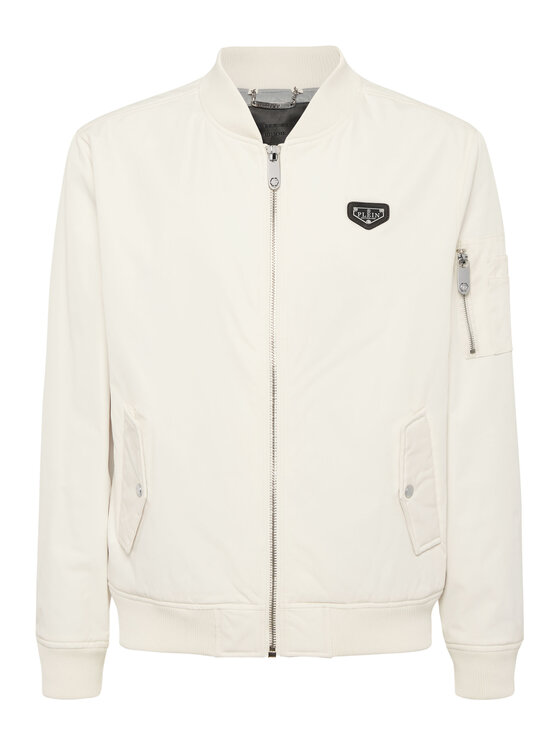 PHILIPP PLEIN PHILIPP PLEIN Kurtka bomber 25601 Beżowy Regular Fit