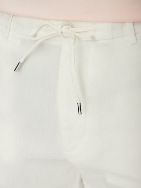 BOSS BOSS Bavlnené šortky C-Kane-Rds-Shorts 50538016 Biela Regular Fit