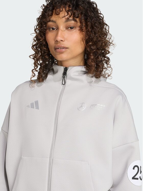 adidas adidas Bluza Mercedes - AMG Petronas Formula One Team Silver Arrows Szary Loose Fit