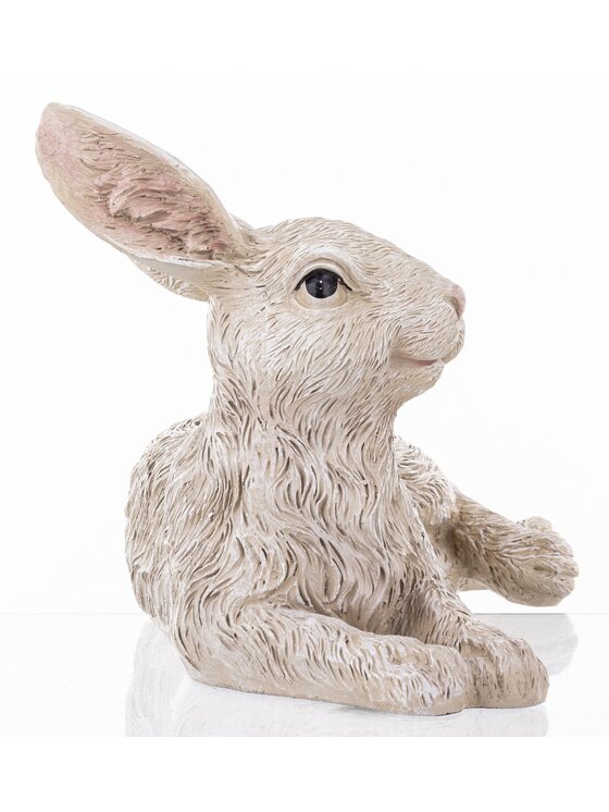 MIAhome MIAhome Figurka królik 21x34x22 cm PELUCHE leżący Biały