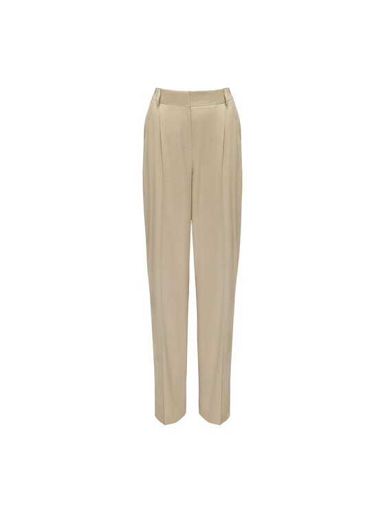 La Mania La Mania Pantaloni di tessuto SOHO 2 Beige Classic Fit