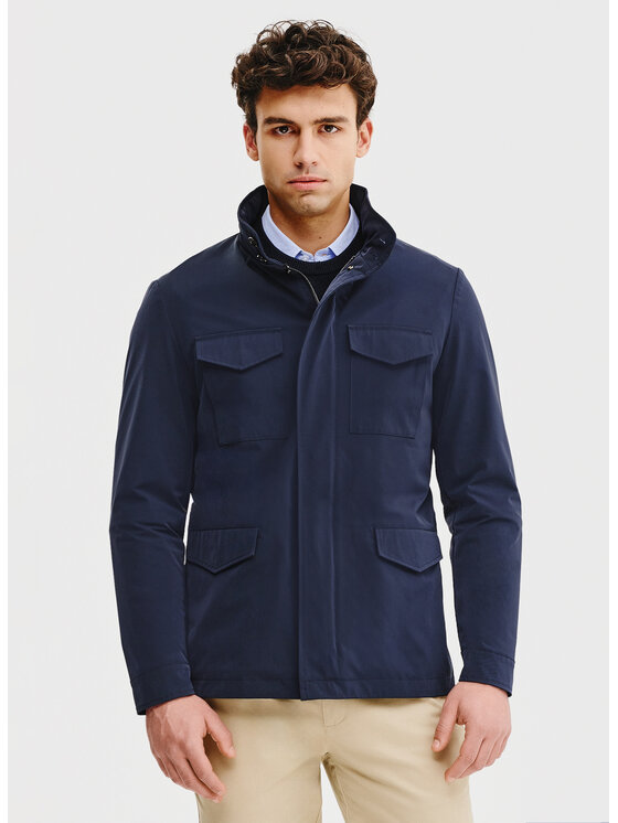 Pako Lorente Pako Lorente Kurtka przejściowa P25SF-5X-001 Granatowy Classic Fit