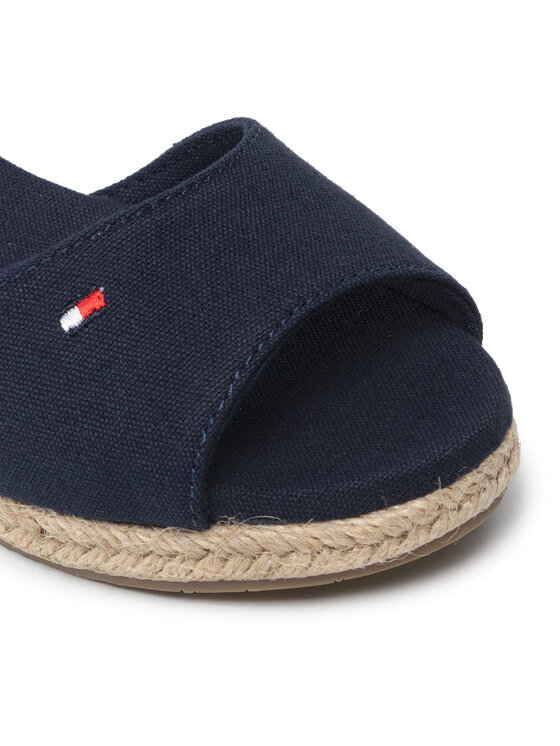 Tommy Hilfiger Tommy Hilfiger Espadryle Rope Wedge Sandal T3A7-32185-0048 M Granatowy