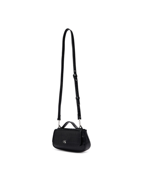 Calvin Klein Calvin Klein Дамска чанта Ck Croc Top Handle Bag LV04F3903G Черен