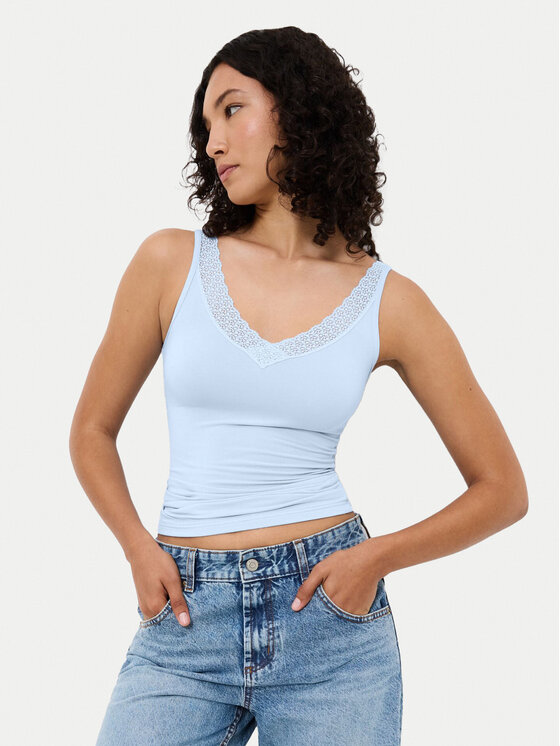 Triumph Triumph Top Feel Of Modal 10221637 Albastru celest Slim Fit